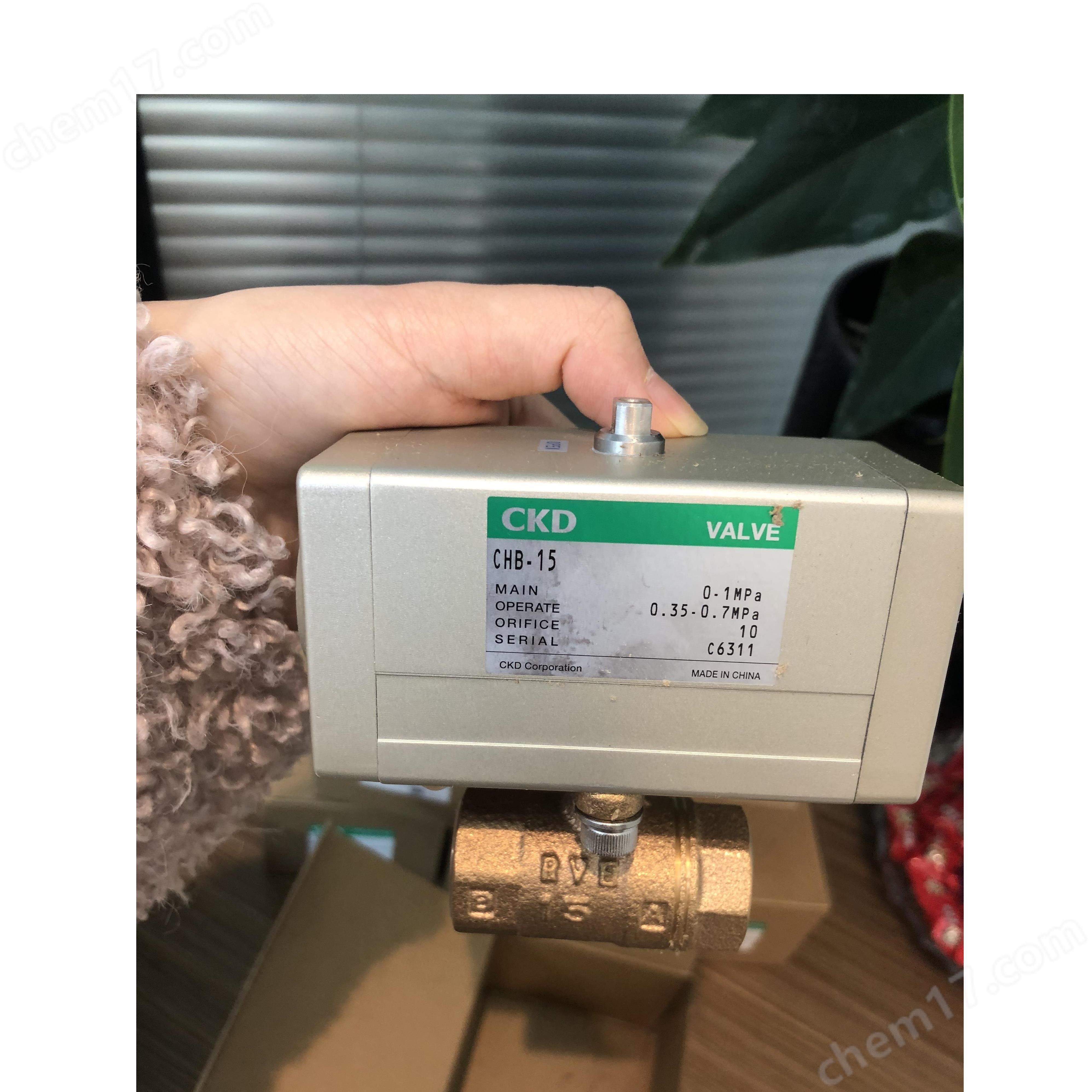 中村代理：CKD雙作用2 通小型氣控球閥