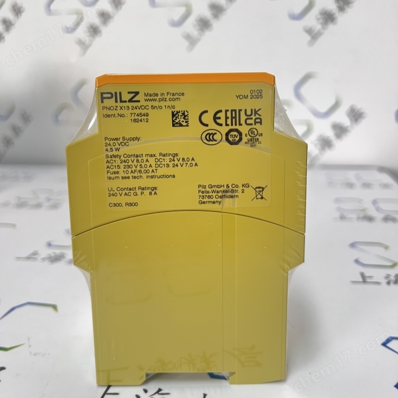 PILZ皮爾茲繼電器PNOZ X13 24VDC 774549