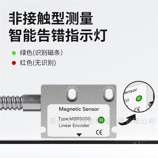 24V磁栅尺PLC工控磁栅传感器NPN/PNP读数头